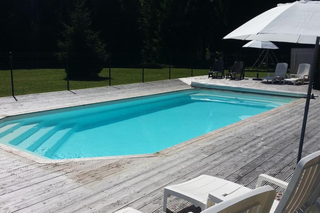 Вилла Gite Jura Mina Chalet Au Milieu De La Nature Ney Экстерьер фото