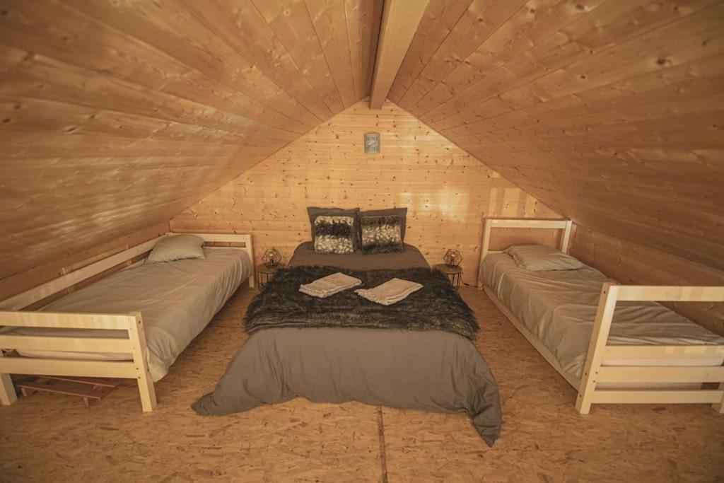 Вилла Gite Jura Mina Chalet Au Milieu De La Nature Ney Экстерьер фото