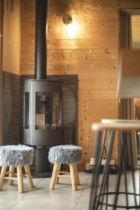 Вилла Gite Jura Mina Chalet Au Milieu De La Nature Ney Экстерьер фото